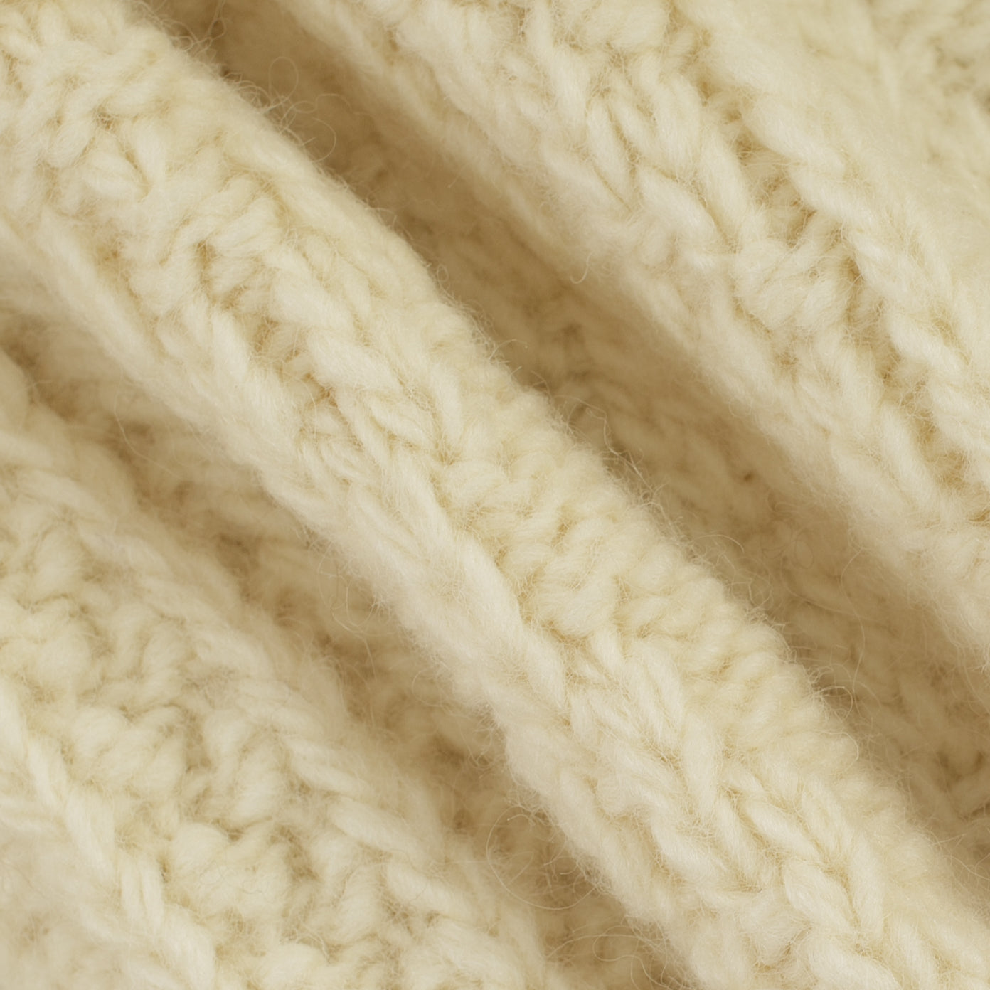 Hoop Zip Cardigan - Cream