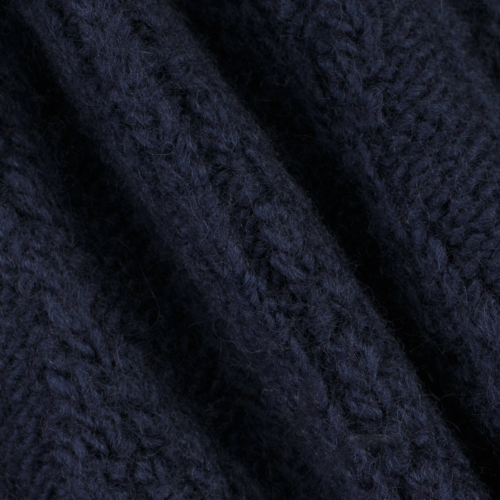 Hoop Zip Cardigan - Navy