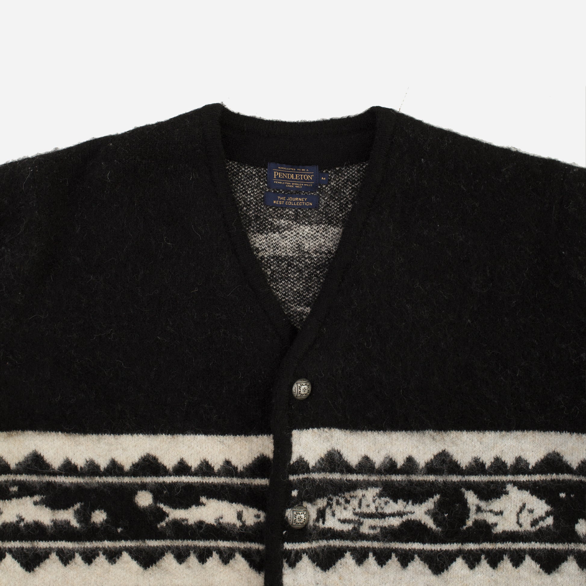 Mohair Cardigan - Salmon Falls Black
