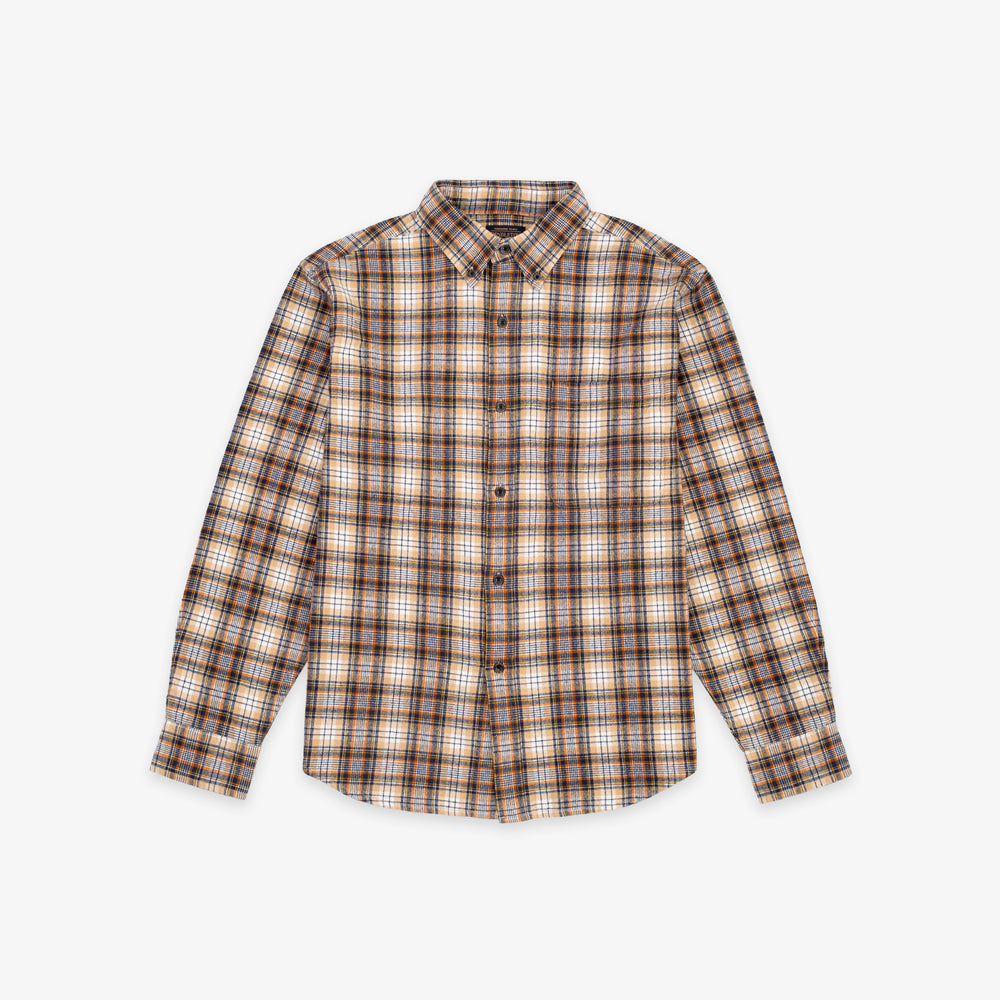 Button Down Shirt - Brown Shadow Check