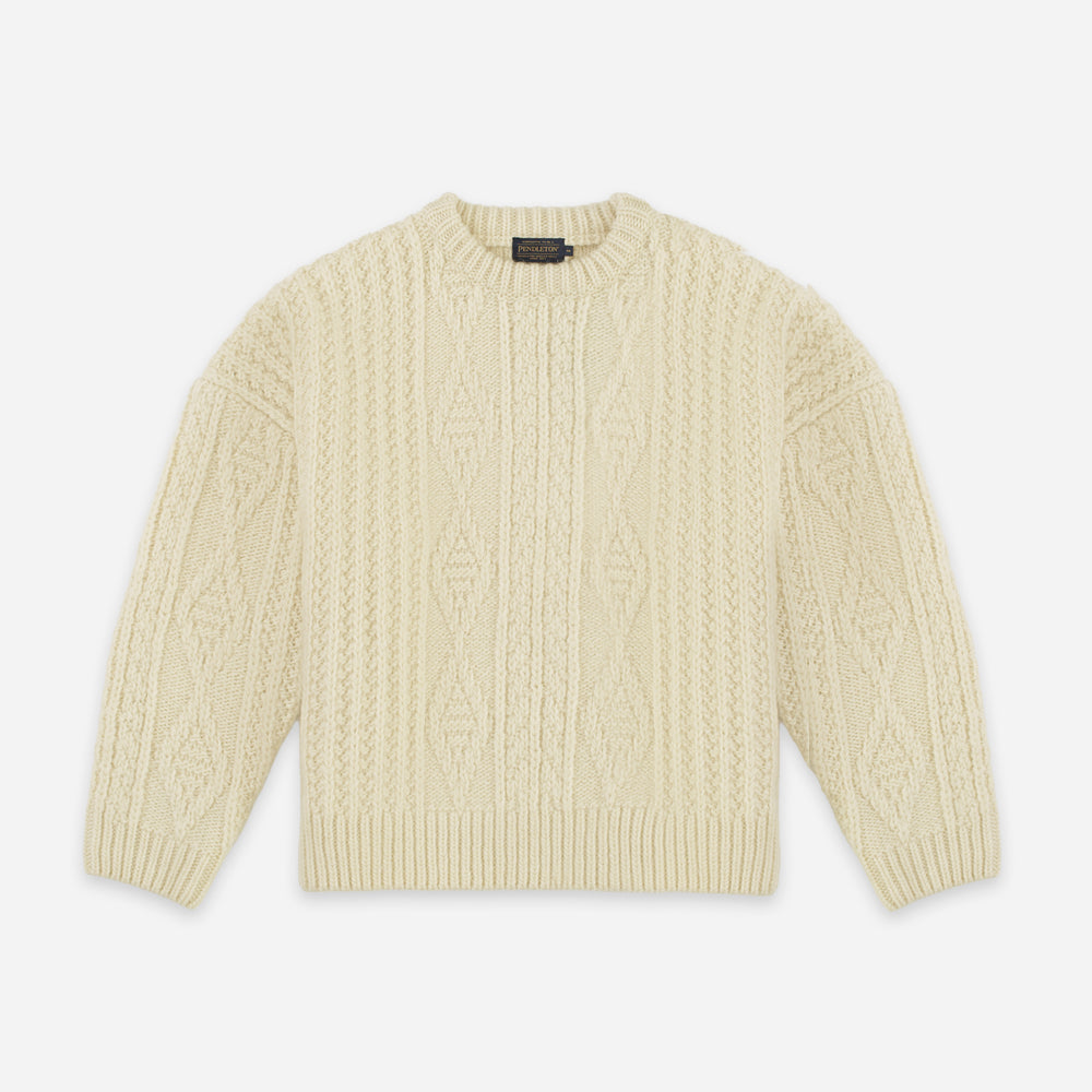 Cable Knit Sweater - Cream