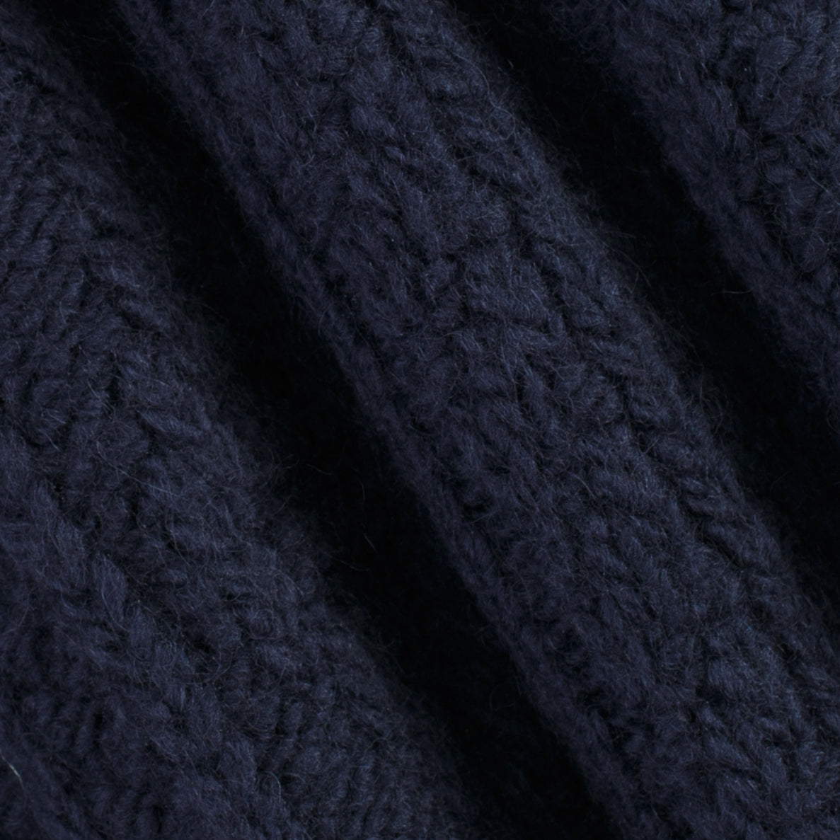 Cable Knit Sweater - Navy