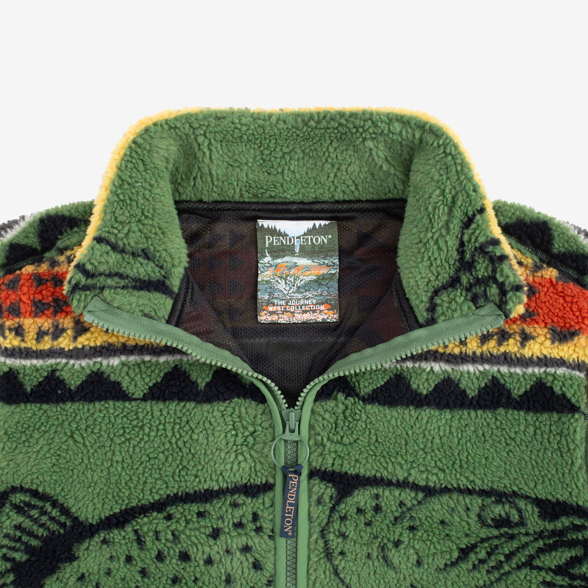 Jacquard Sherpa Fleece - Salmon Falls Olive