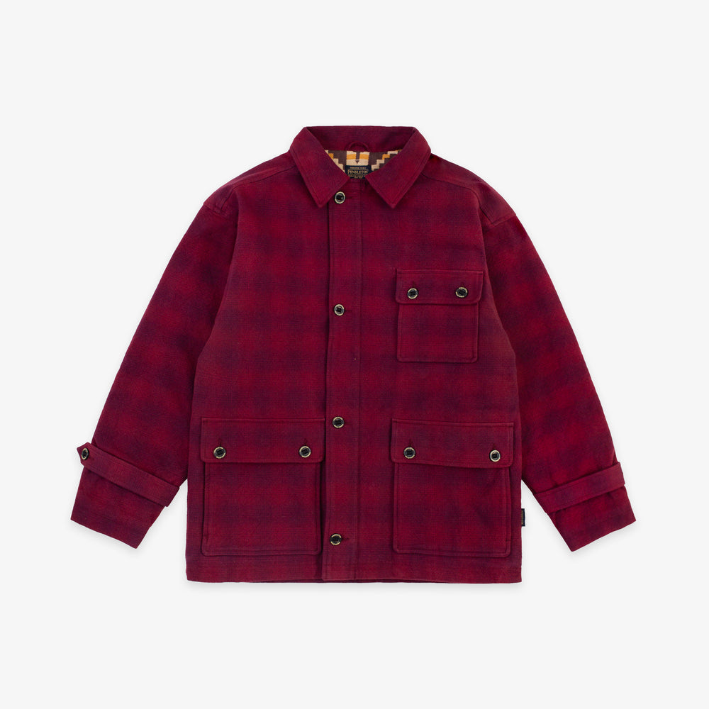 Lined Hunting Jacket - Burgundy Plaid