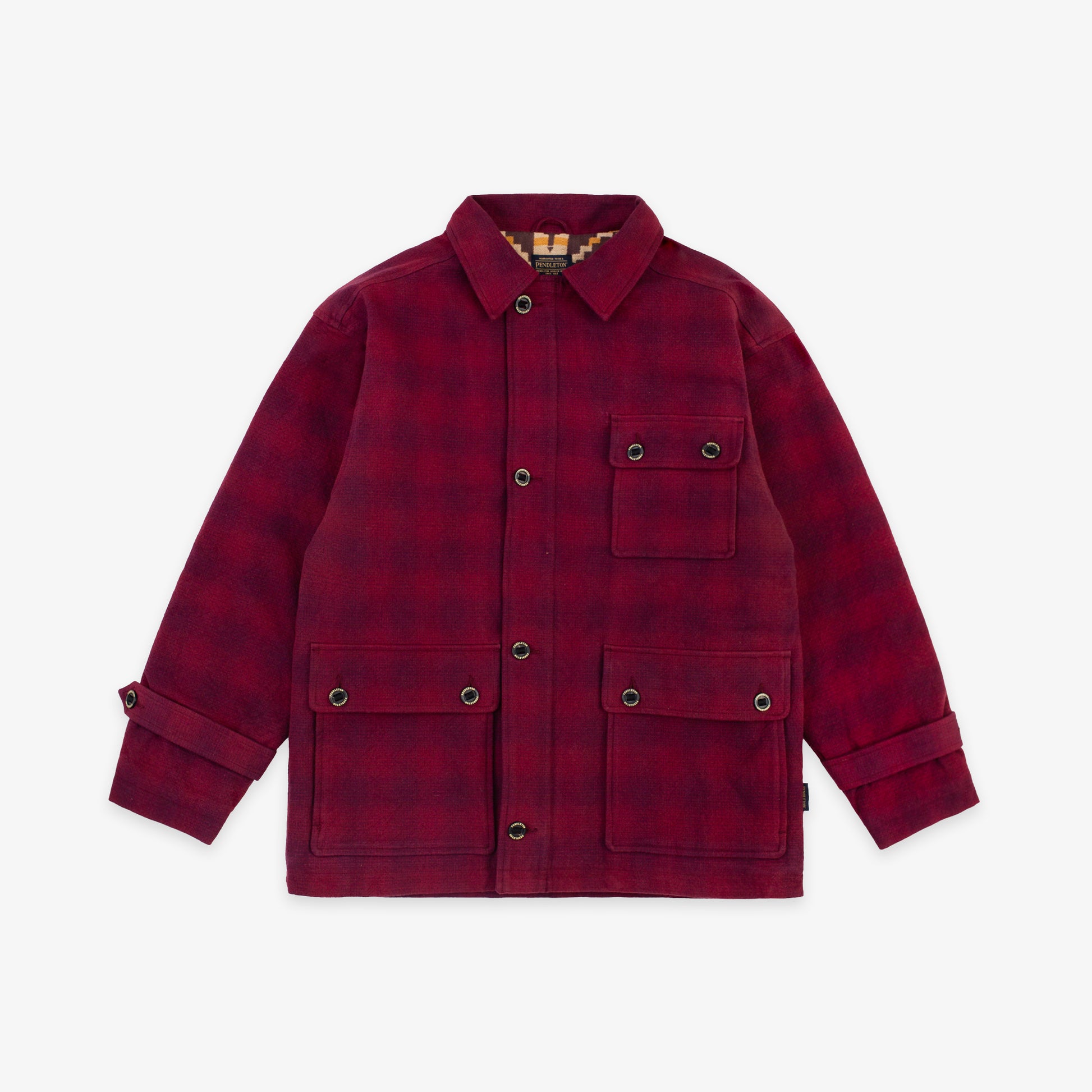 Lined Hunting Jacket - Burgundy Plaid