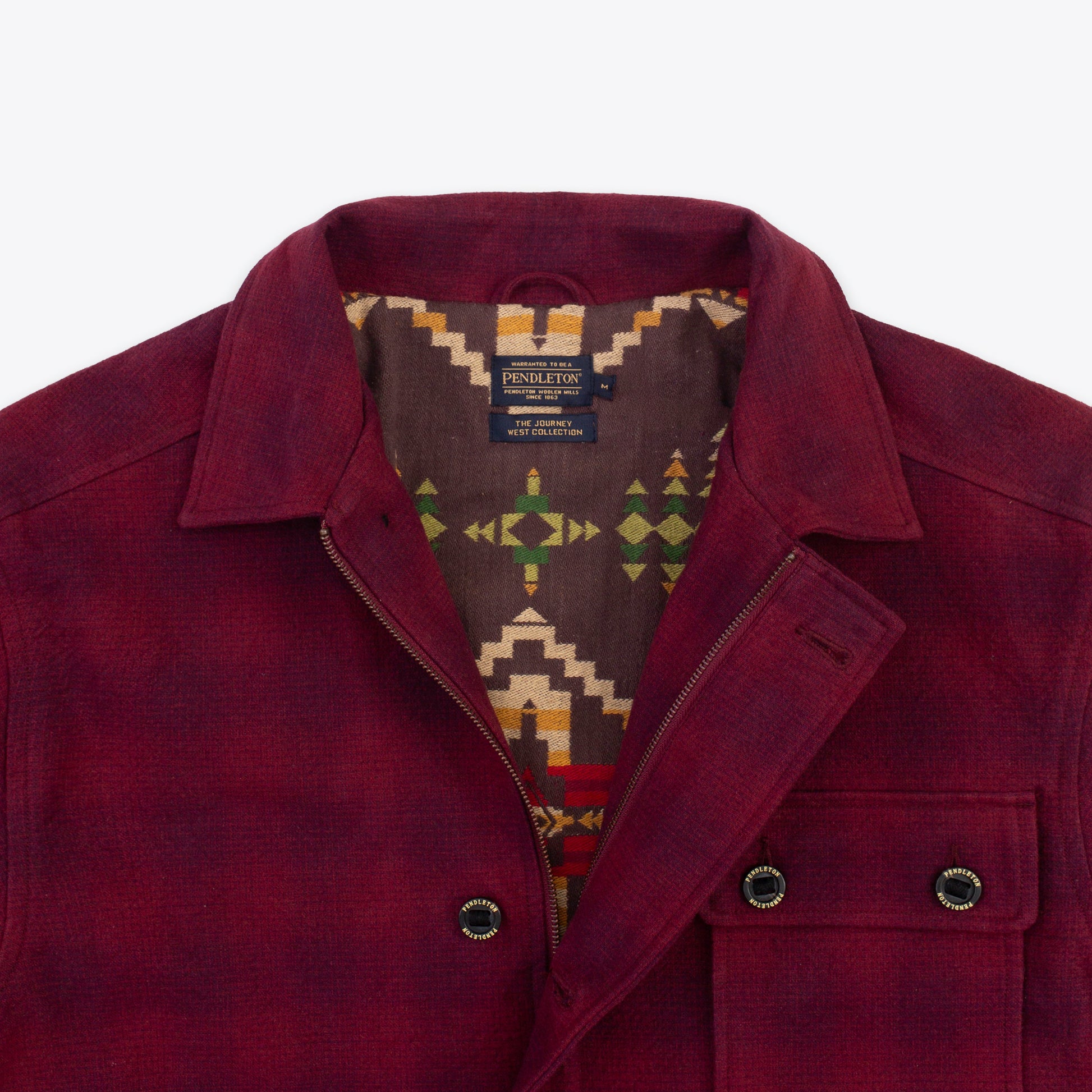 Lined Hunting Jacket - Burgundy Plaid