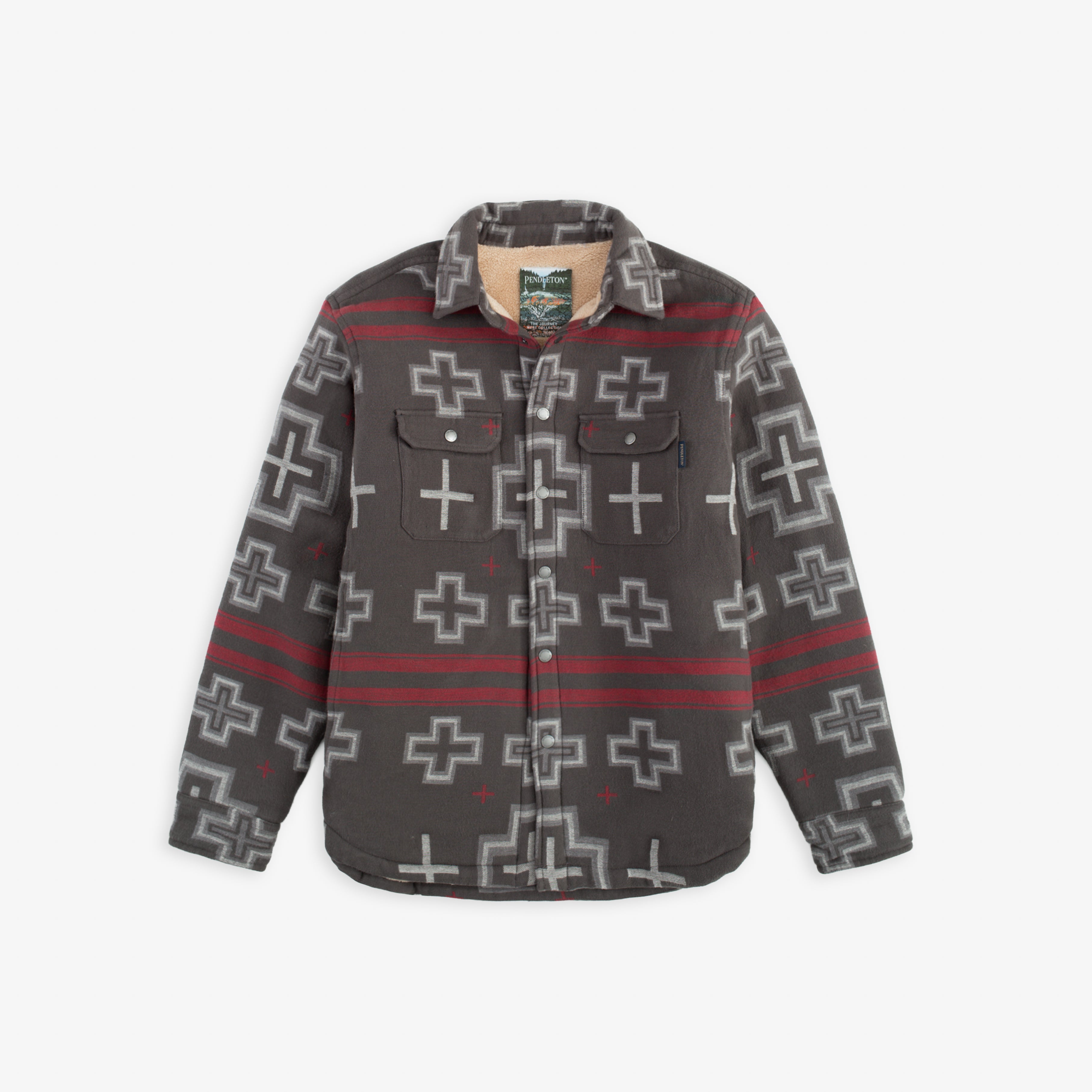 PULLOVER QUARTER ZIP FLEECE JACKET - TRAPPER PEAK - PENDLETON EU