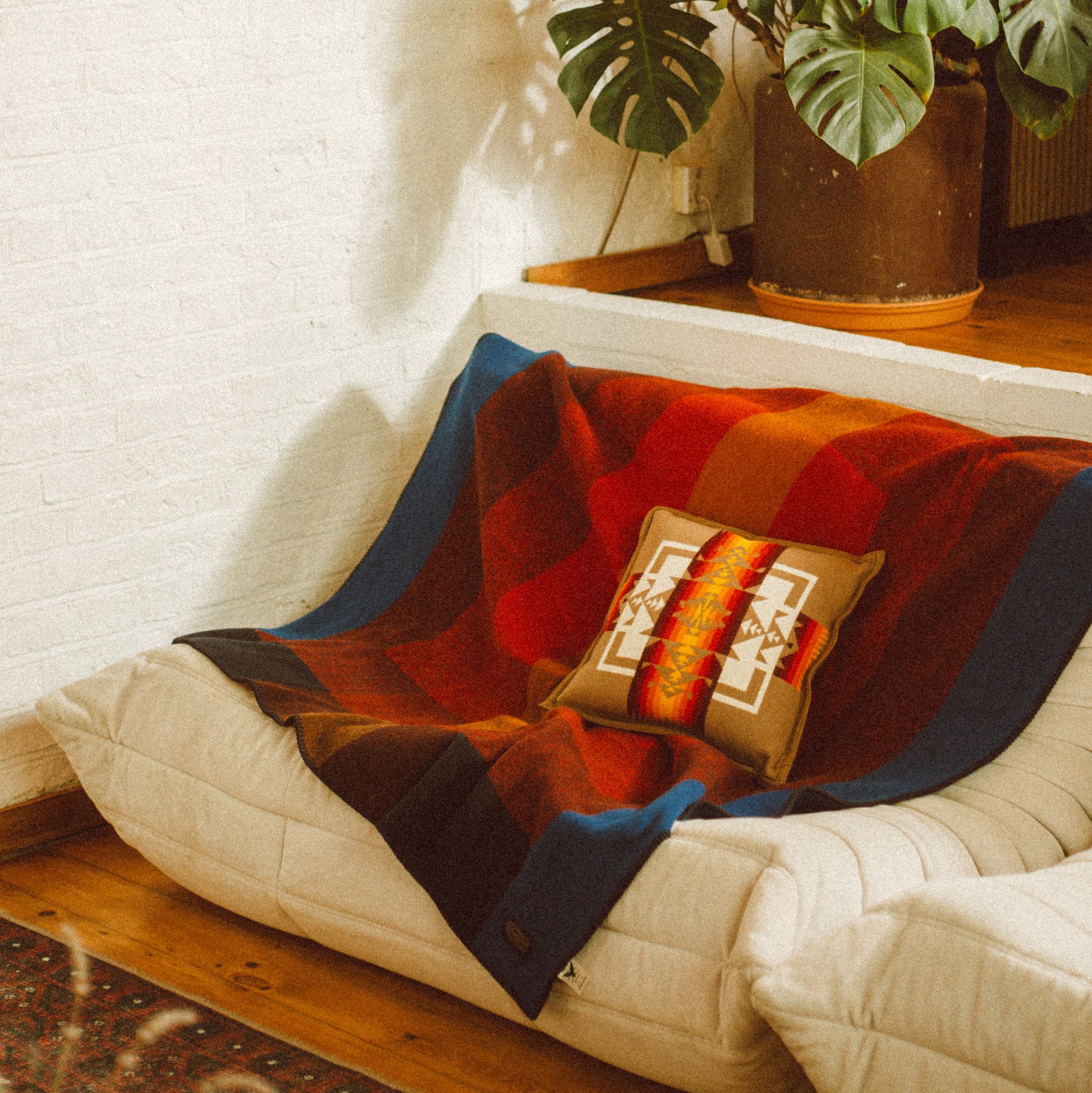 Contemporary Napped Throw - Hoyt