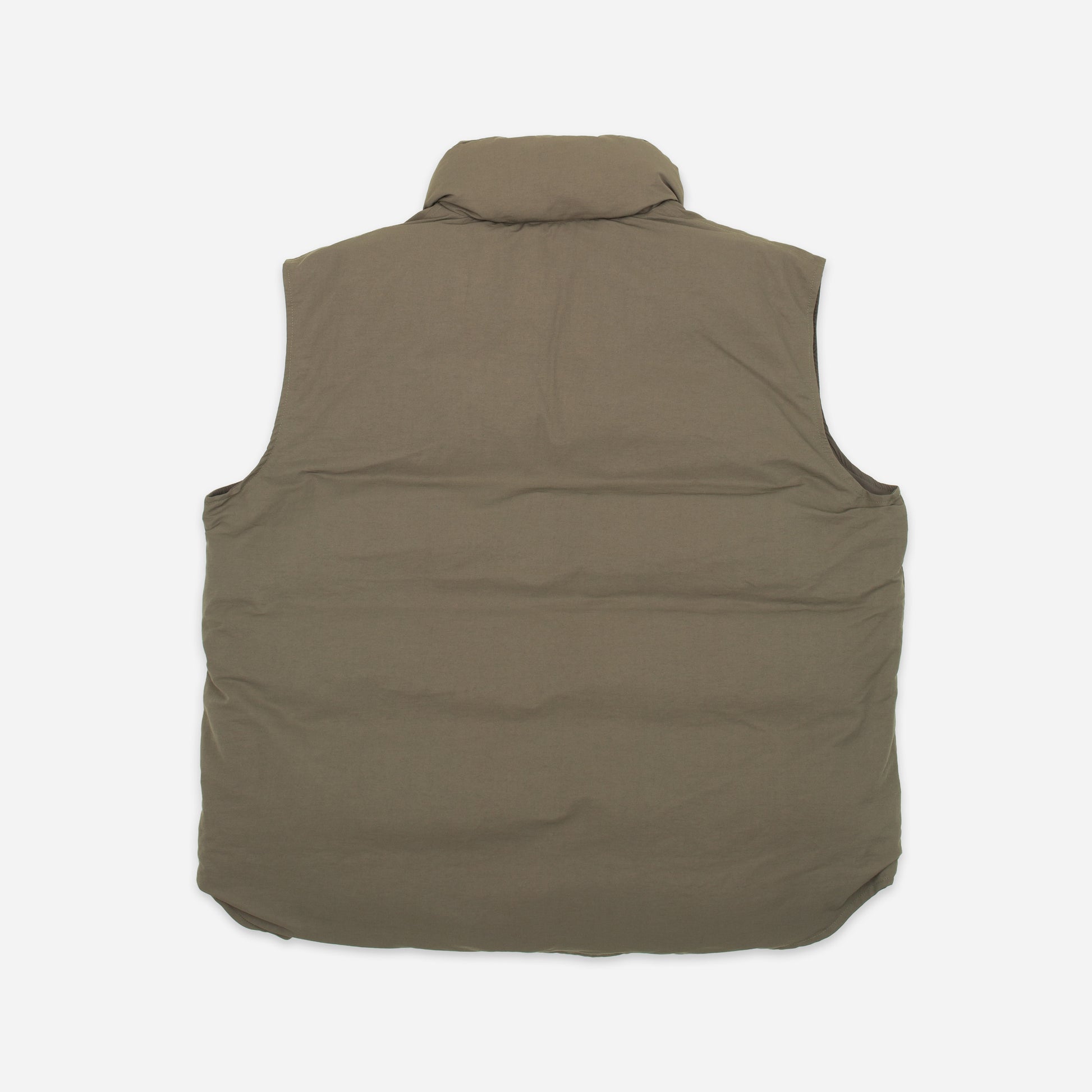 Flat Face Down Vest - Brown