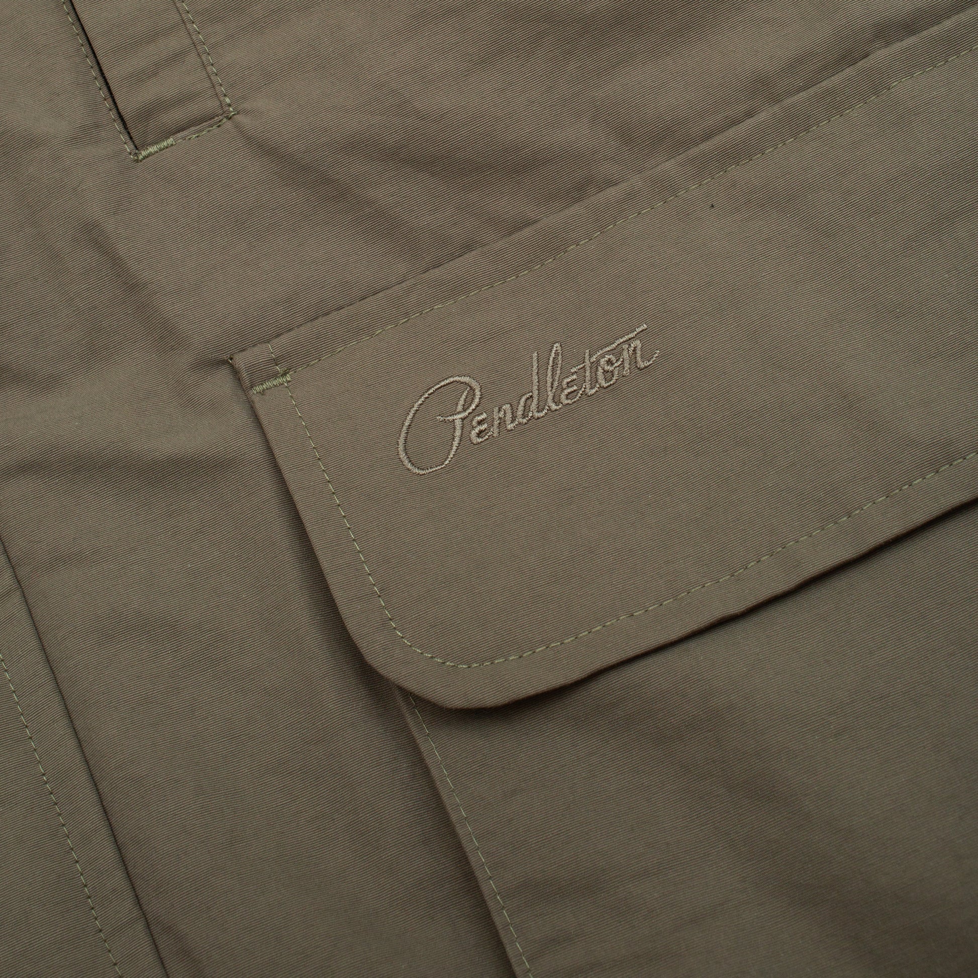Flat Face Down Vest - Brown