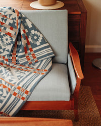 Jacquard Blanket - Blue Ridge