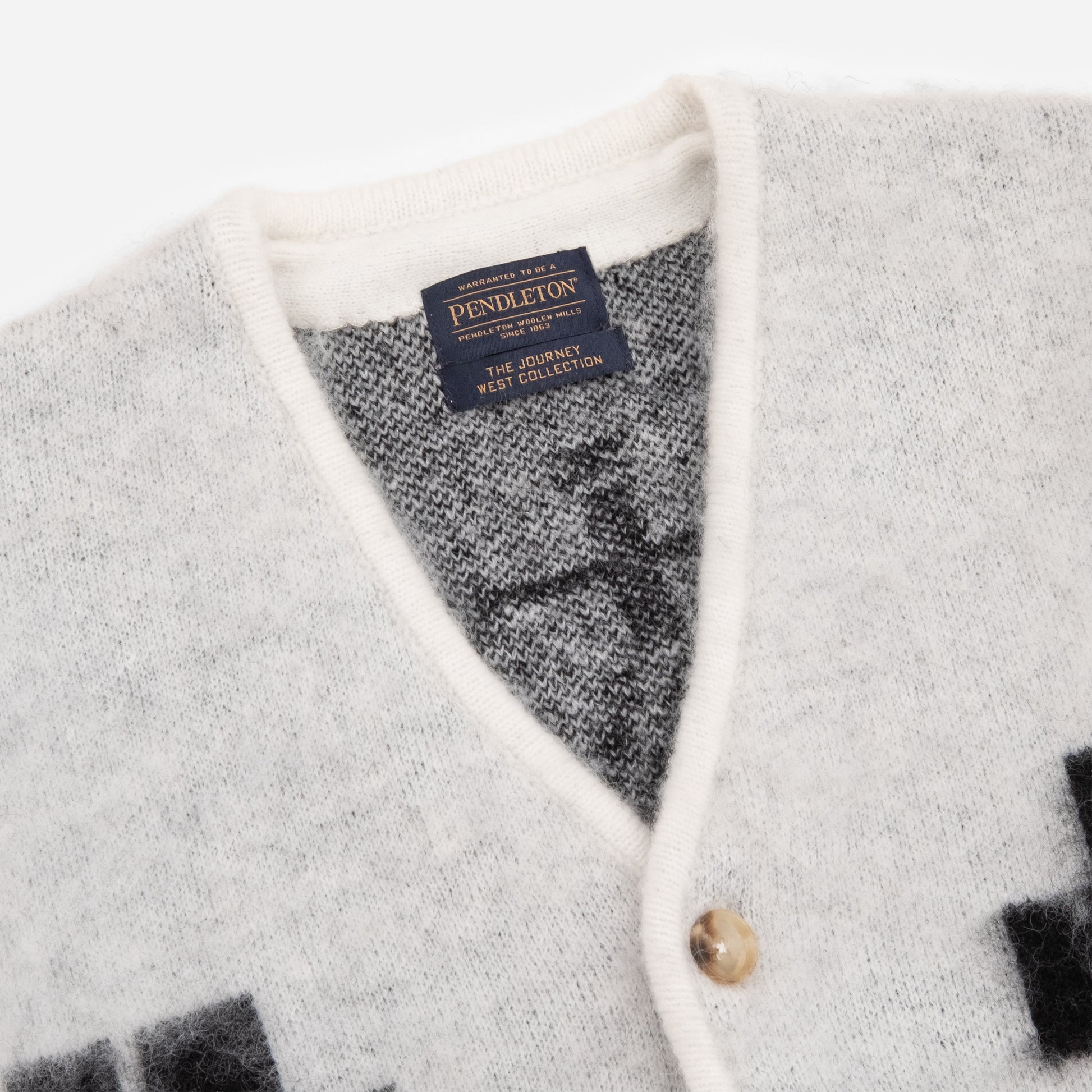 Mohair Relaxed Cardigan - Los Ojos White