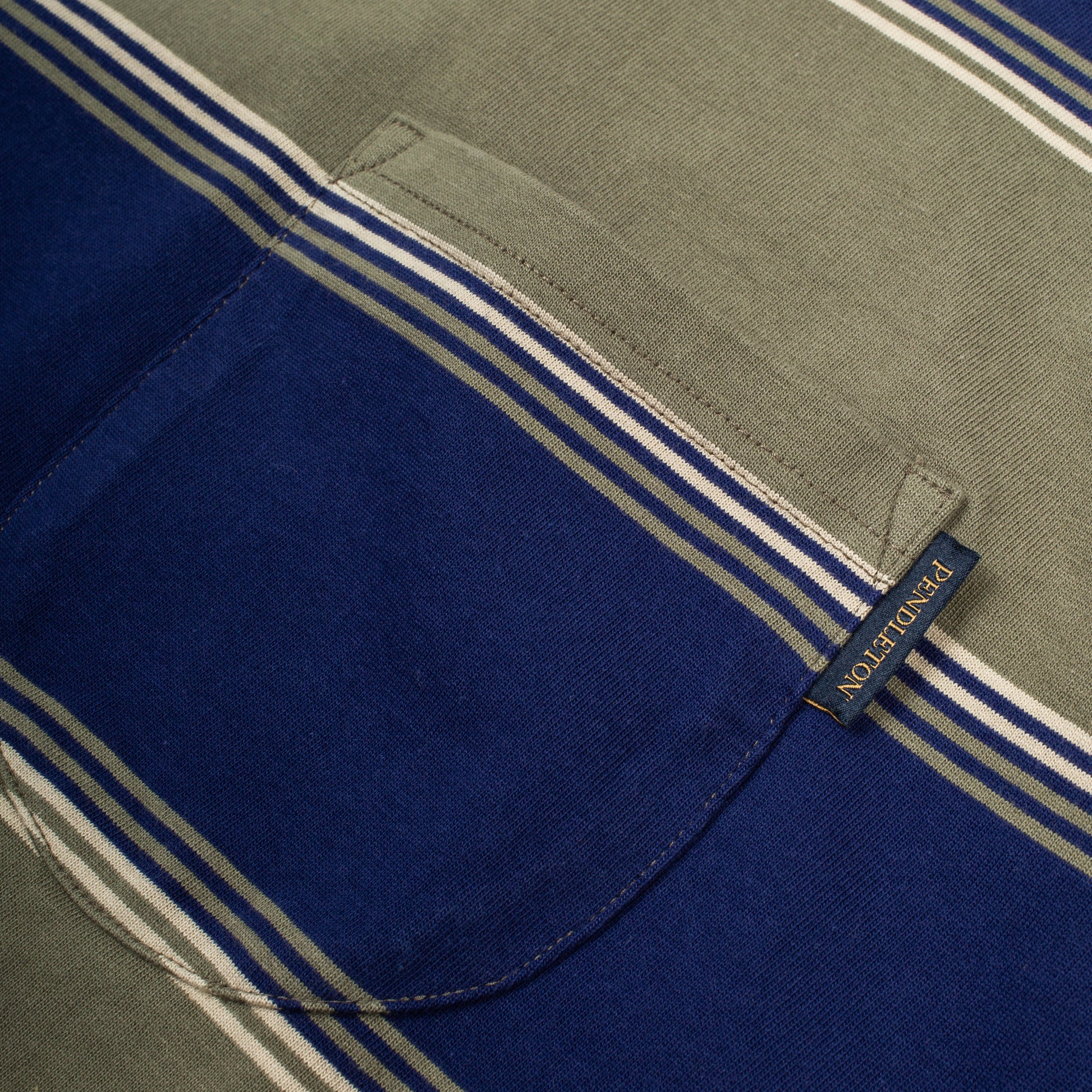 Heavyweight Striped T-Shirt - Green/Blue