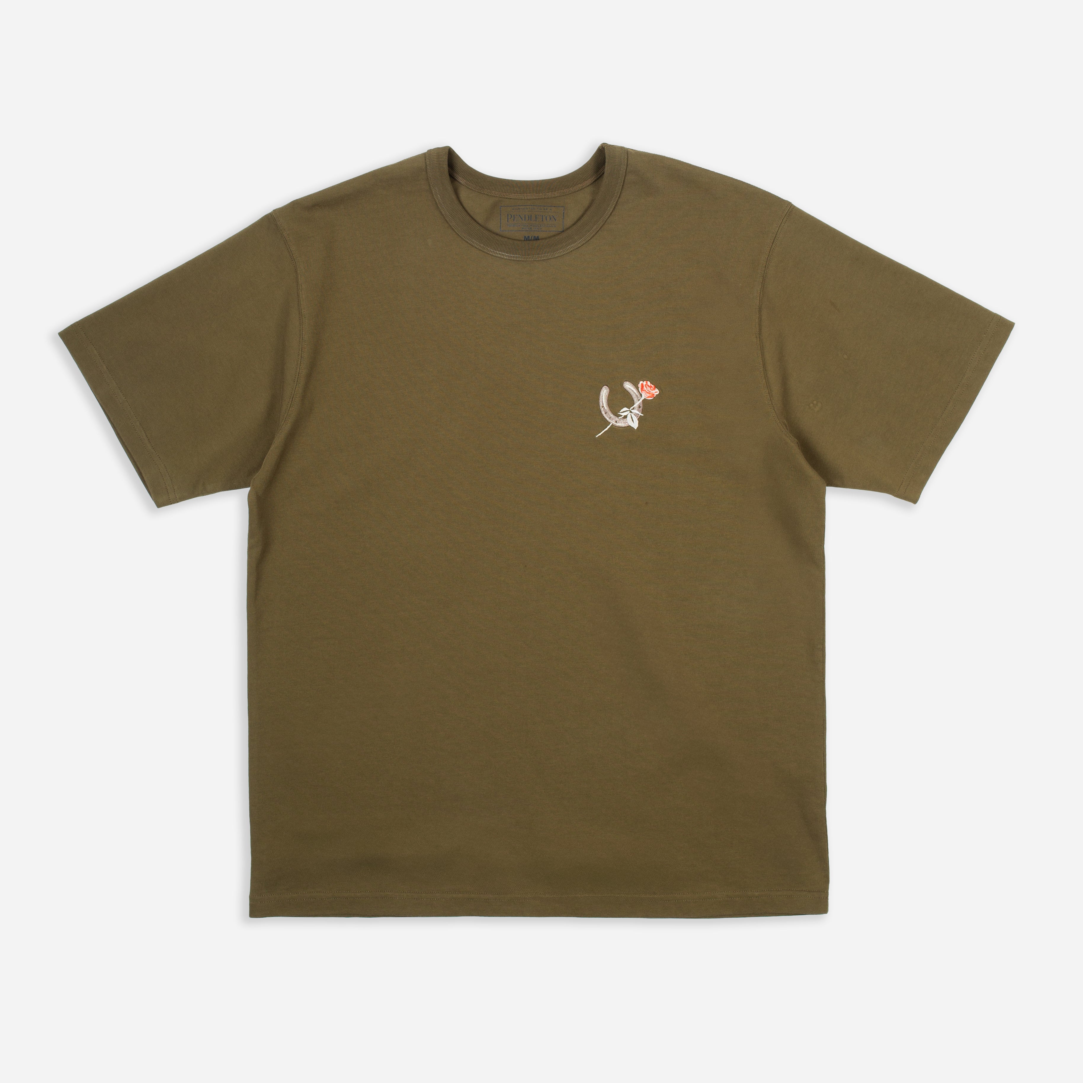 Horseshoe T-Shirt - Dark Olive - Pendleton EU