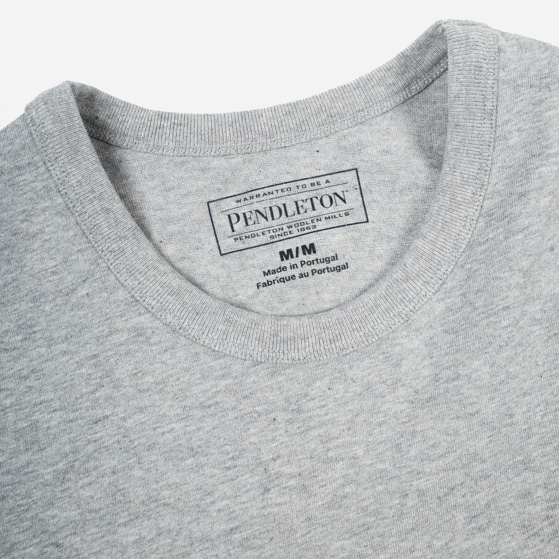 Heavyweight P T-Shirt - Ash Heather Grey