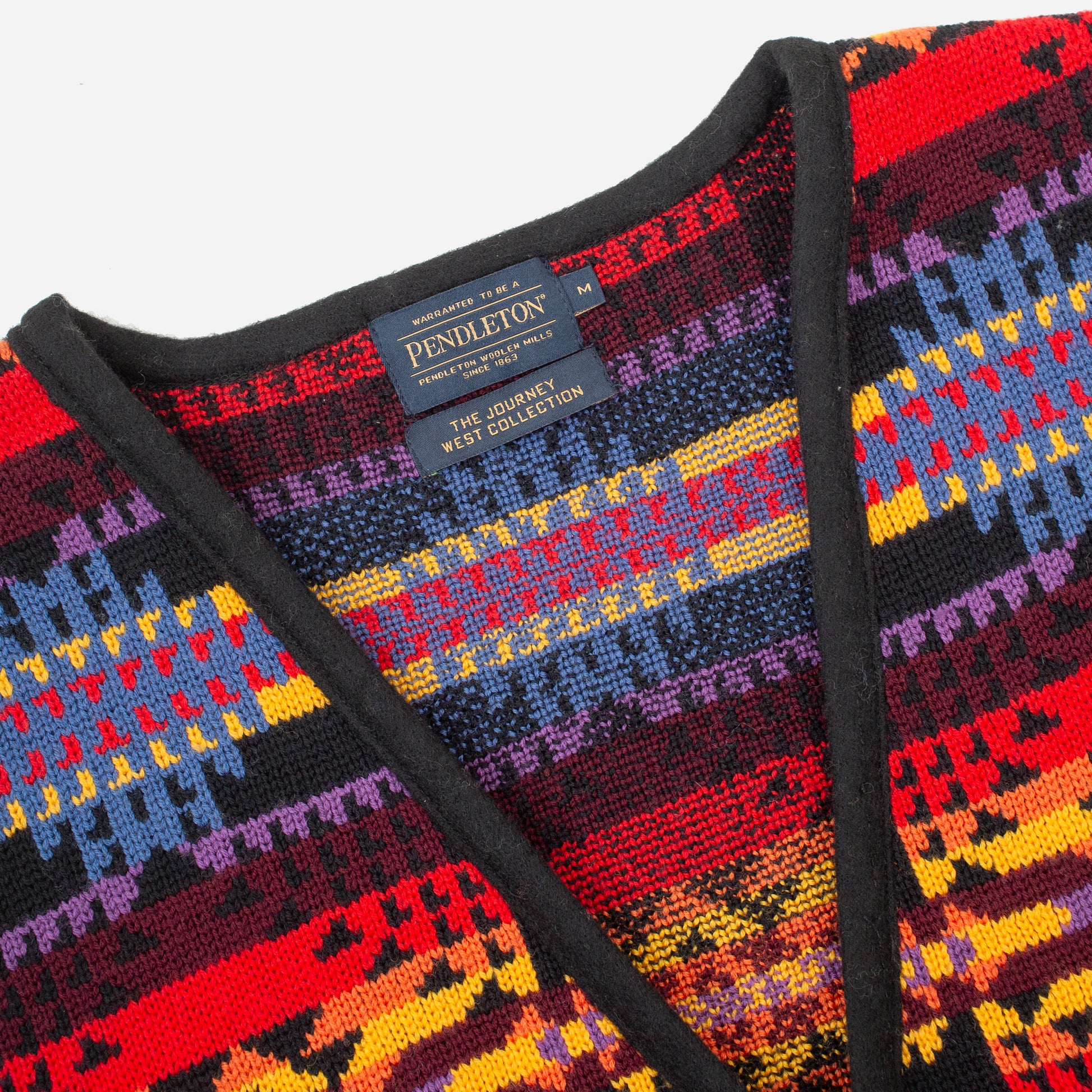 Jacquard Vintage Vest - Black/Multi