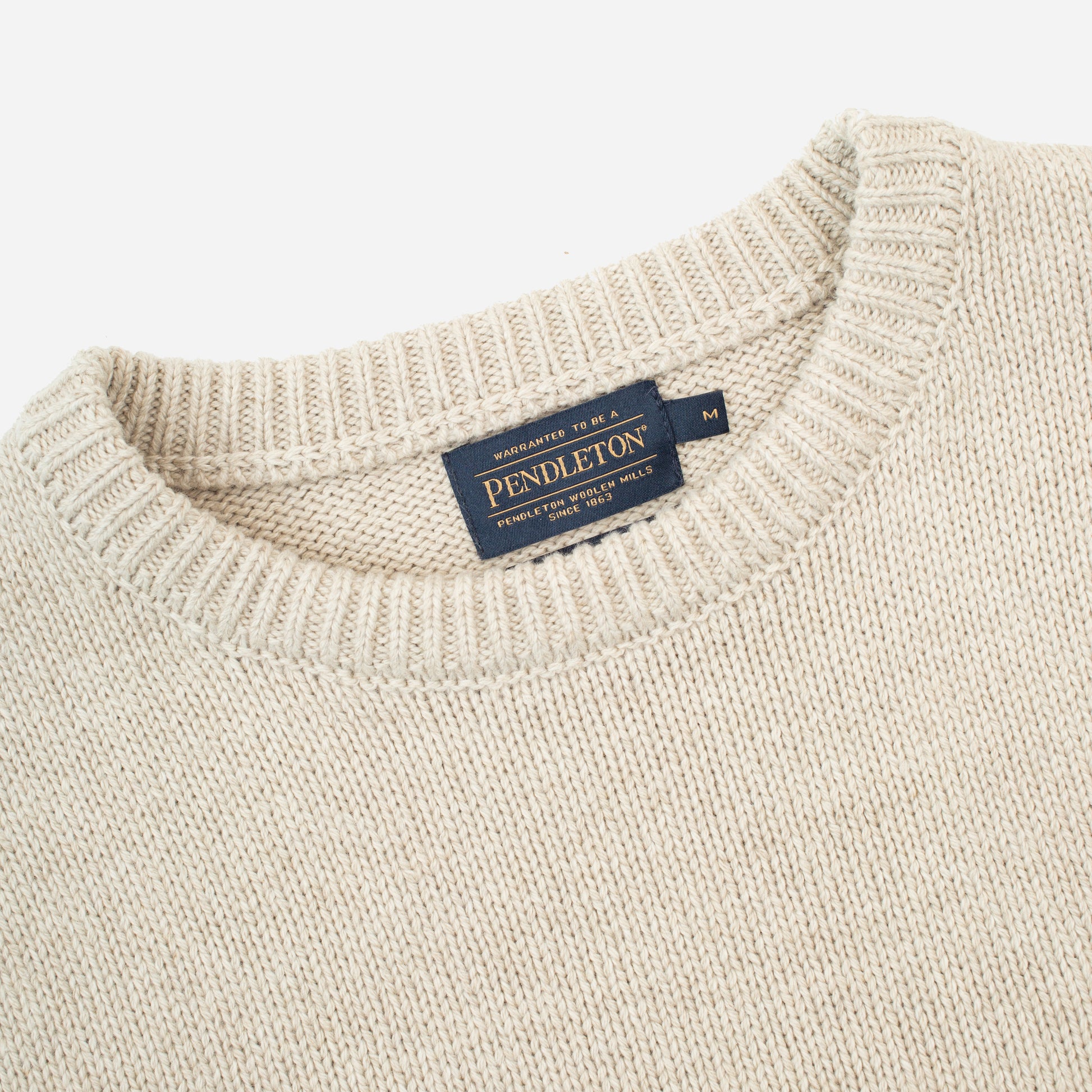 Horseshoe Knitted Sweater - Cream