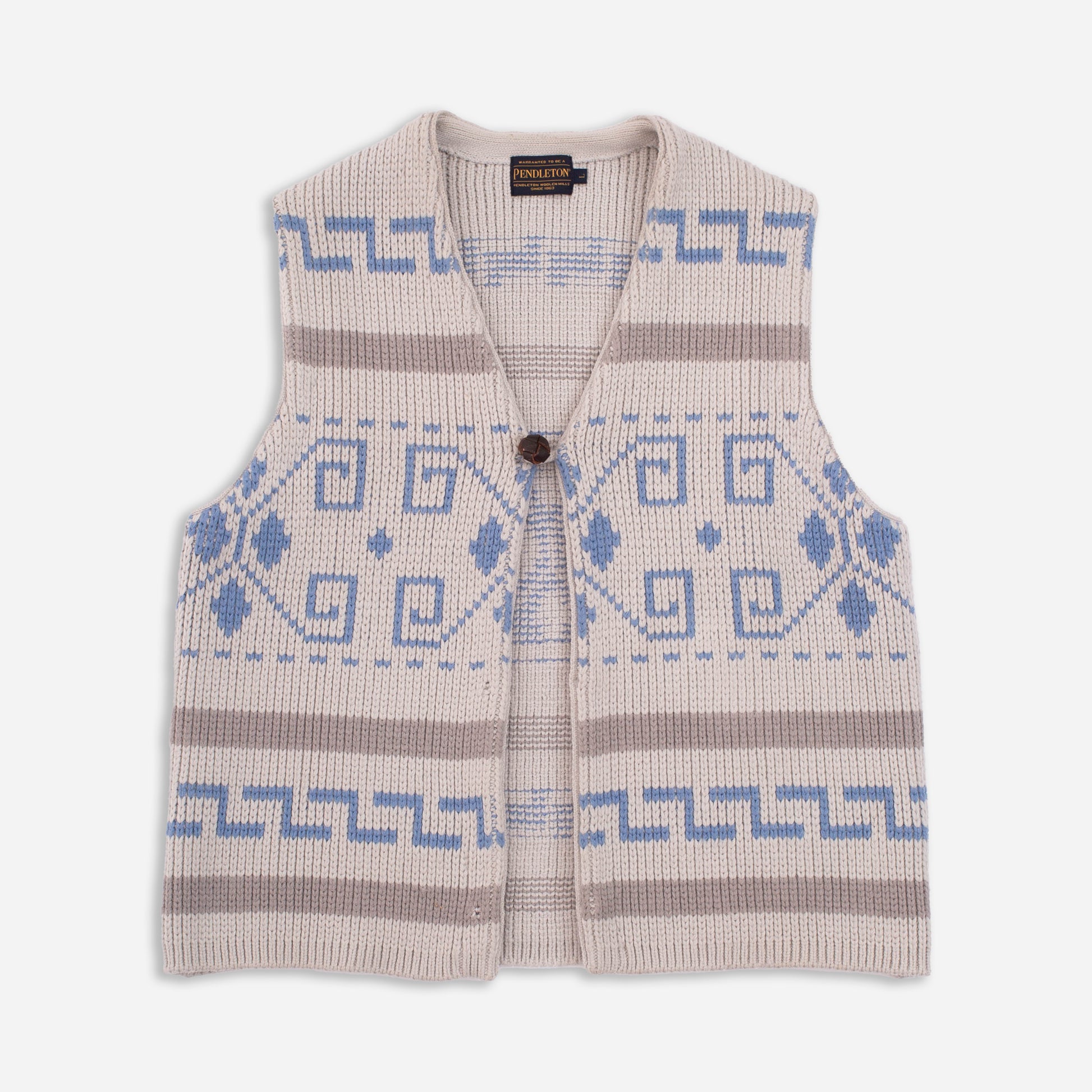 Westerley Knitted Vest - Light Grey