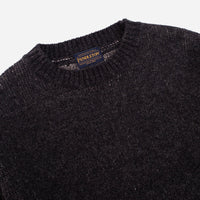 Shetland Knitted Sweater - Black Four Corners