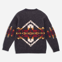 Shetland Knitted Sweater - Black Four Corners