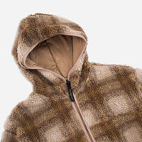 Boa Sherpa Fleece Hoodie - Beige / Ivory