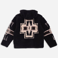 Boa Sherpa Fleece Hoodie - Black Harding