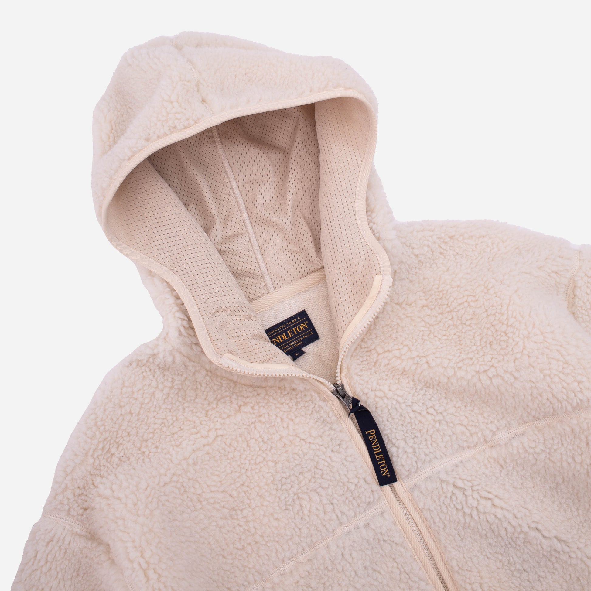 Boa Sherpa Fleece Hoodie - Ivory Harding Star