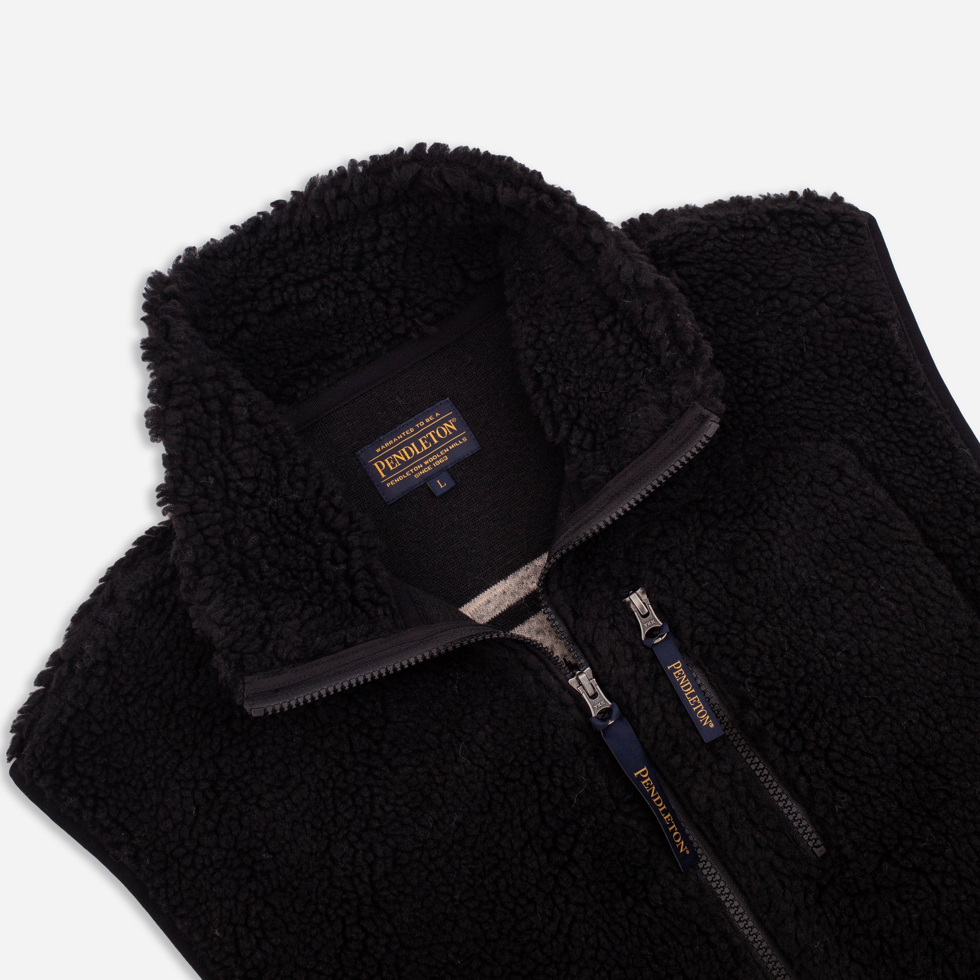 Boa Sherpa Fleece Vest - Black Harding