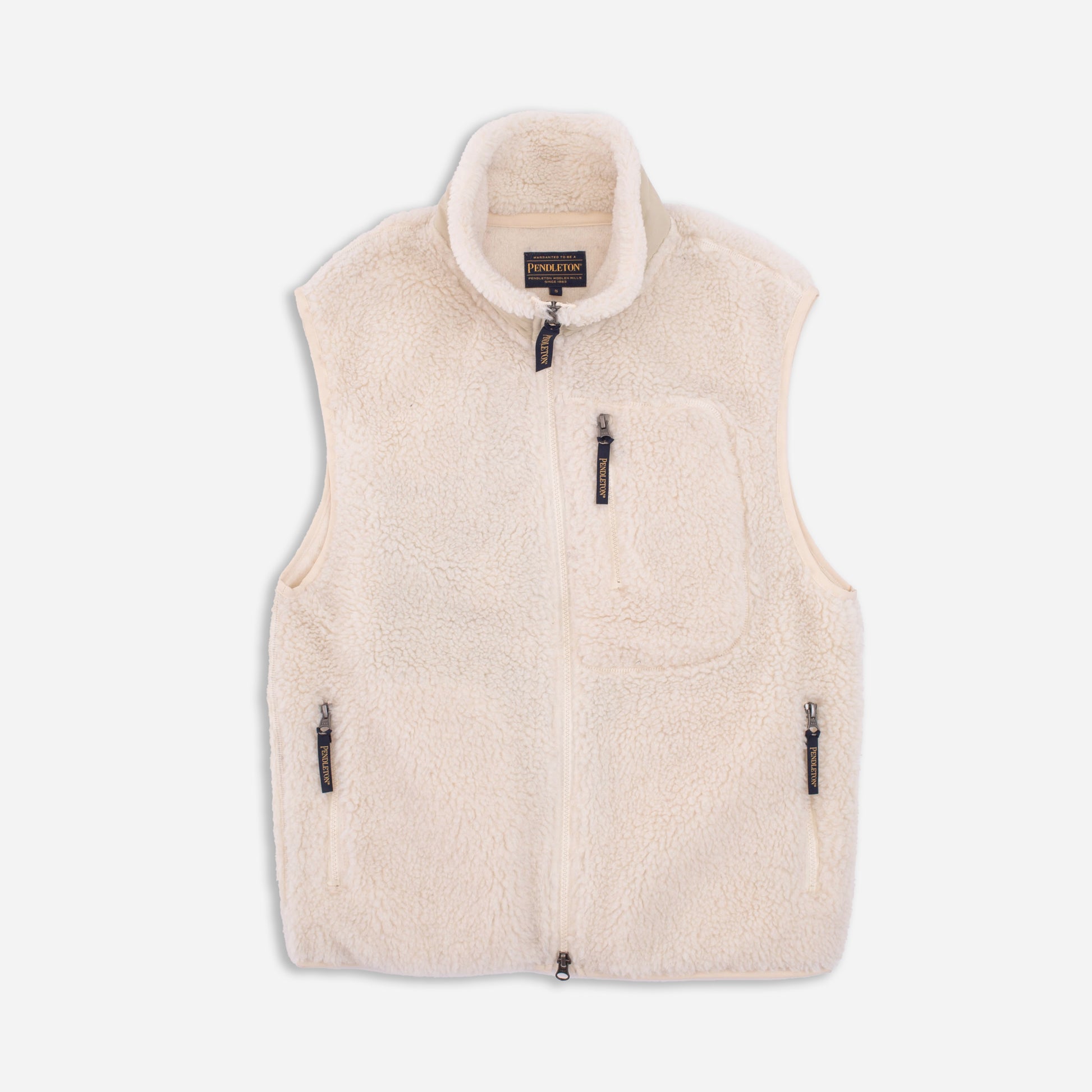 Boa Sherpa Fleece Vest - Ivory Harding Star