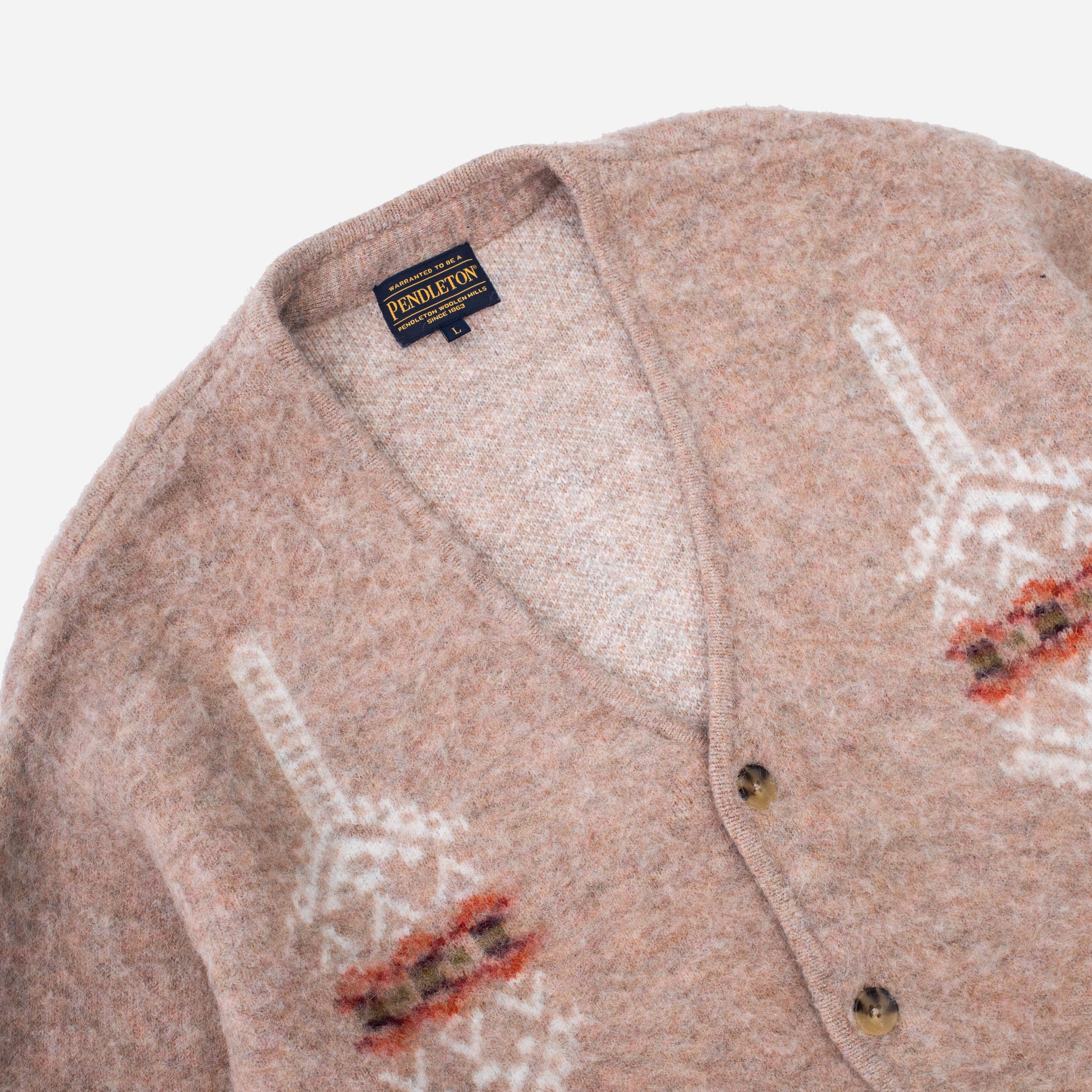 Shaggy Vintage Cardigan - Beige Beacon Rock