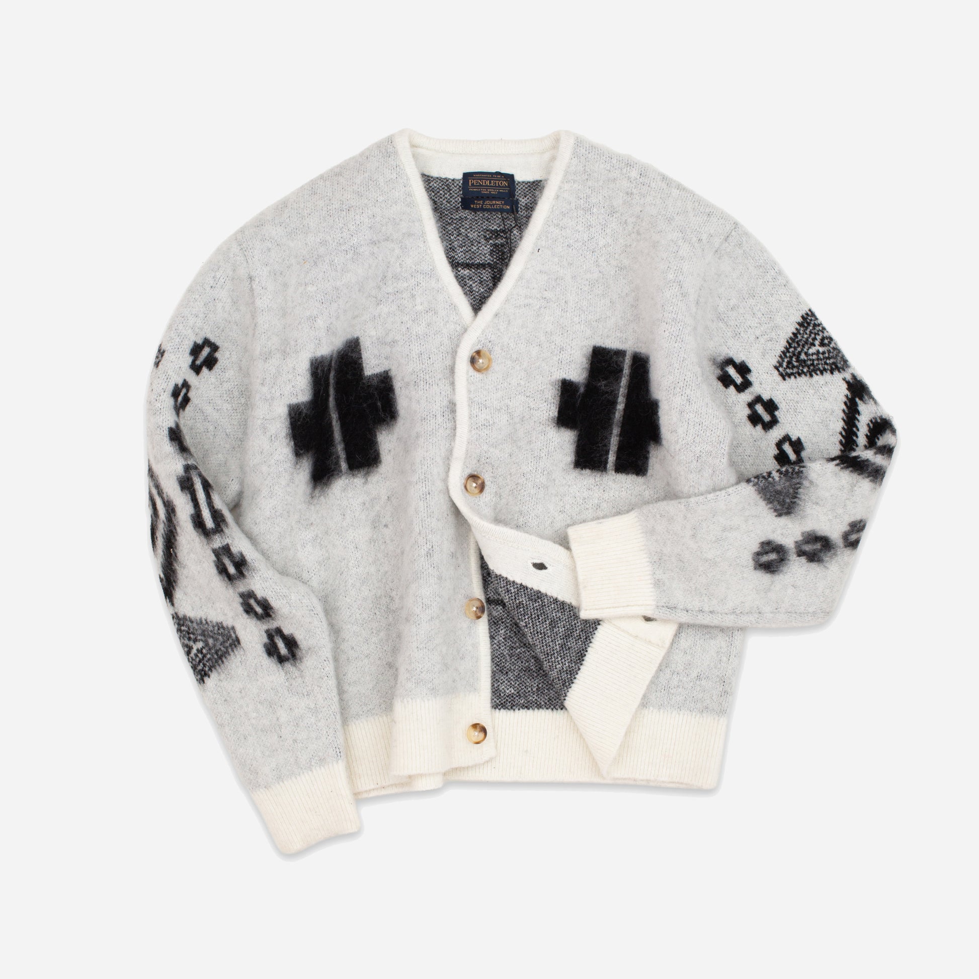 Mohair Relaxed Cardigan - Los Ojos White