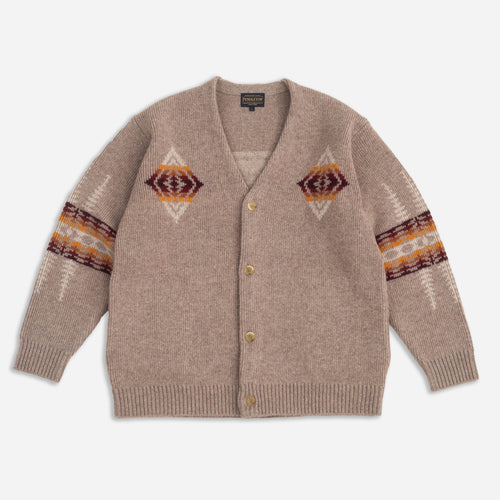 Shetland Cardigan - Beige Harding