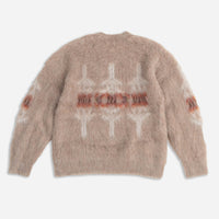 Curly Hair Pullover Sweater - Beige Beacon Rock