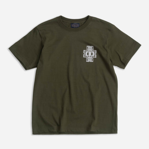 HARDING TONAL TEE - MILITARY GREEN