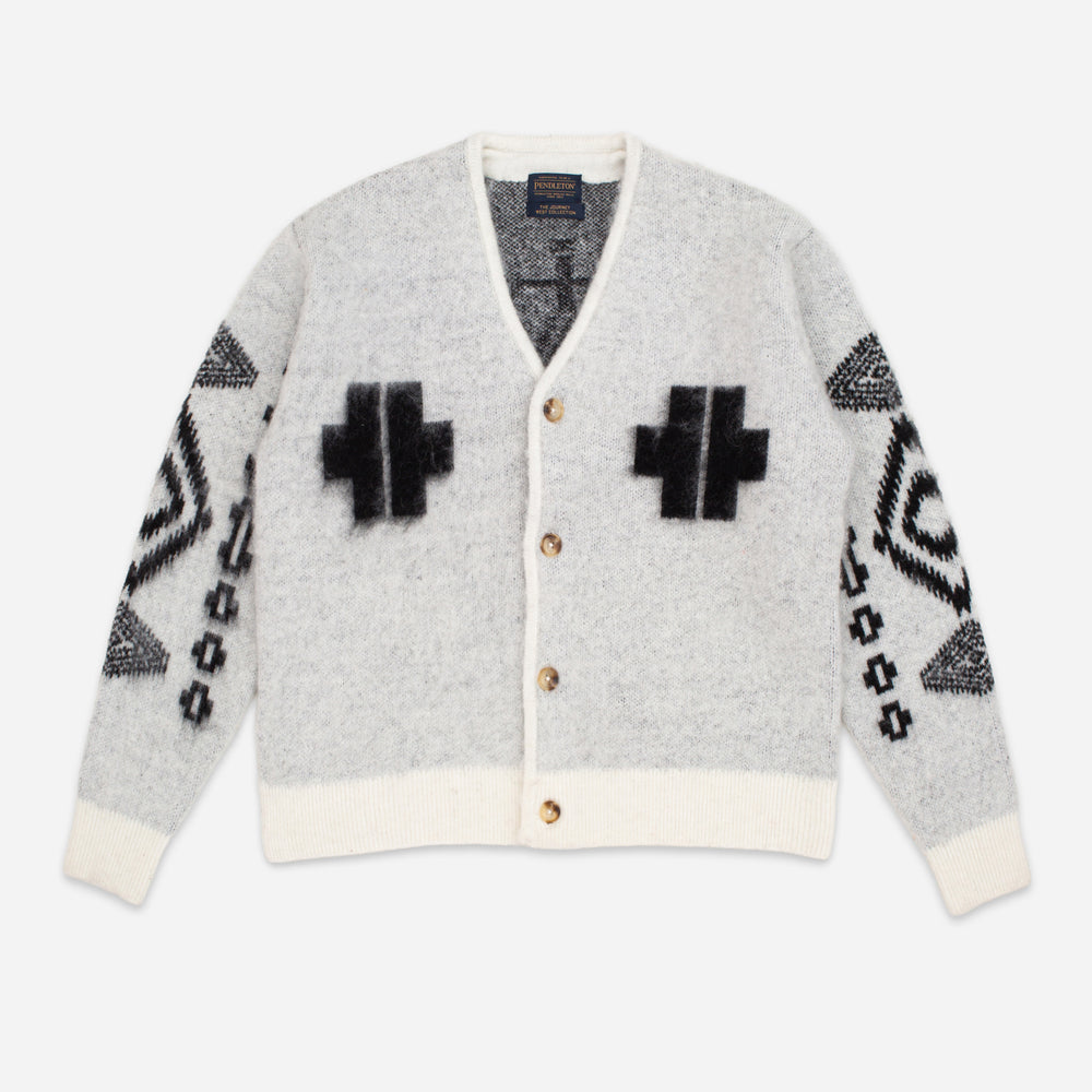 Mohair Cardigan - Los Ojos White