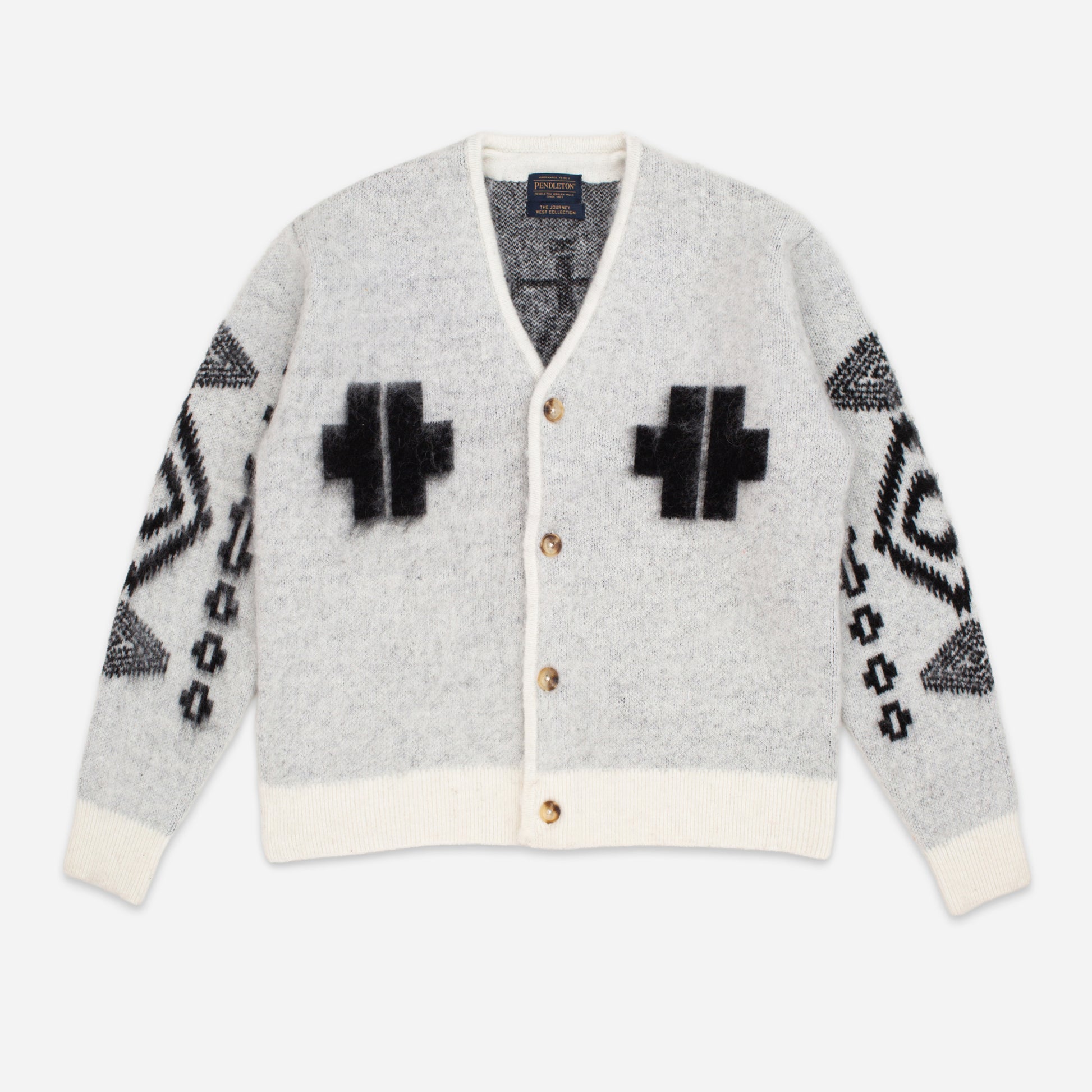 Mohair Cardigan - Los Ojos White