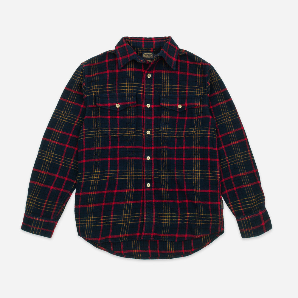 Big Pocket Check Shirt - Navy / Red