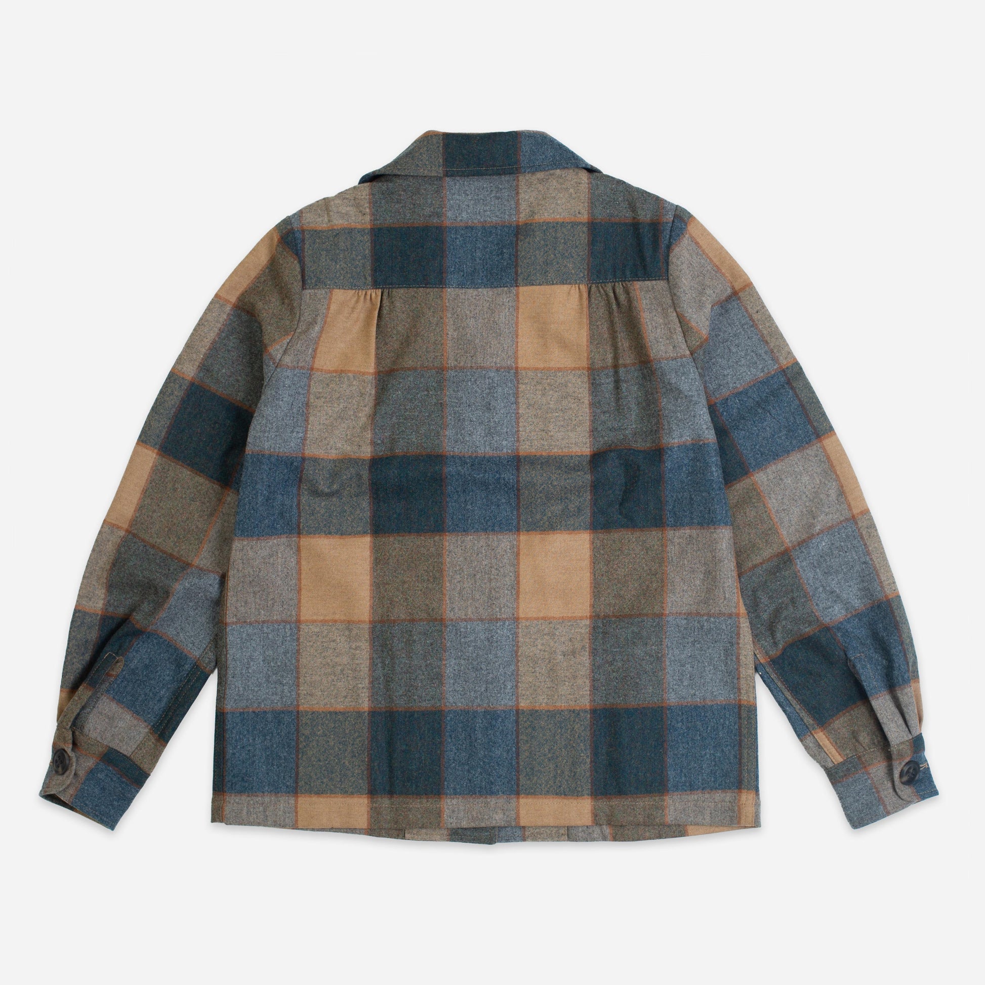 Womens Original 49er's Wool Jacket - Camel Block Plaid