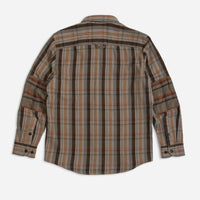 Pawpine Wool Weston Shirt - Green / Brown Plaid