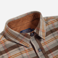 Pawpine Wool Weston Shirt - Green / Brown Plaid