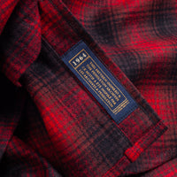 Lodge Wool Shirt - Red Ombre