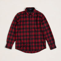 Lodge Wool Shirt - Red Ombre