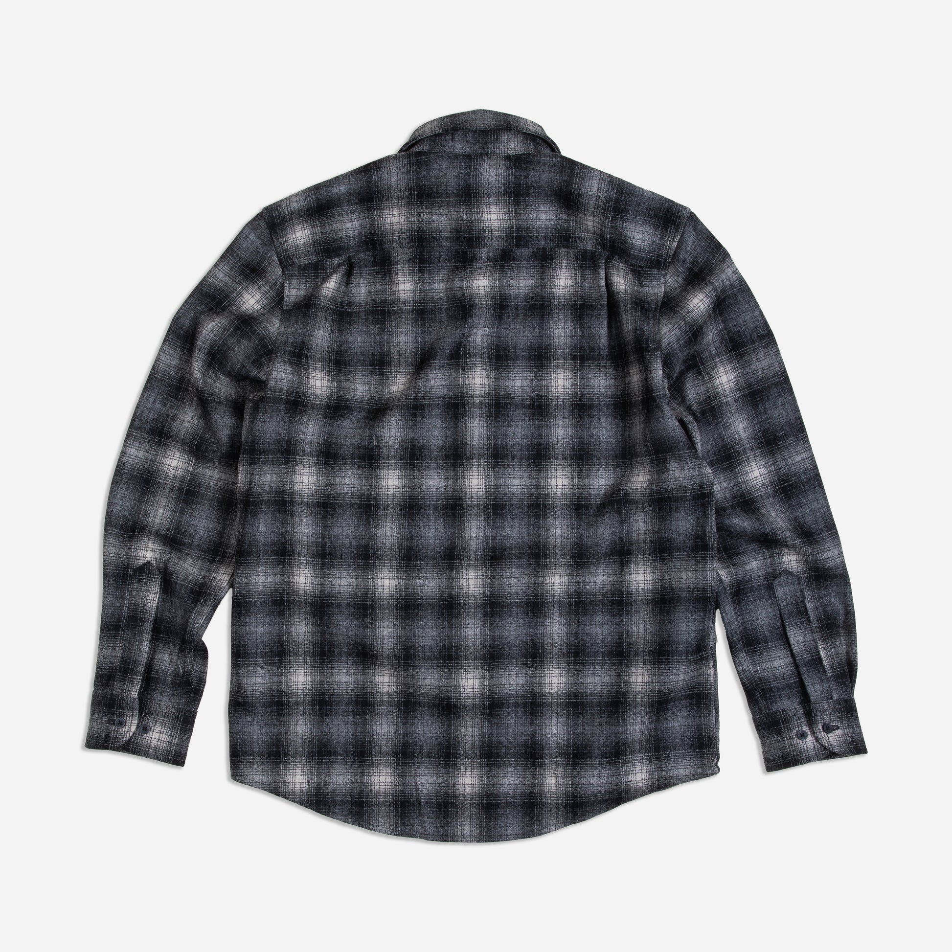 Lodge Wool Shirt - Grey Ombre Check