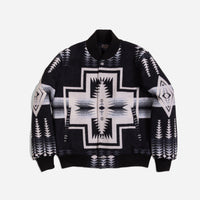 Quilted Gorge Varsity Jacket - Harding Black