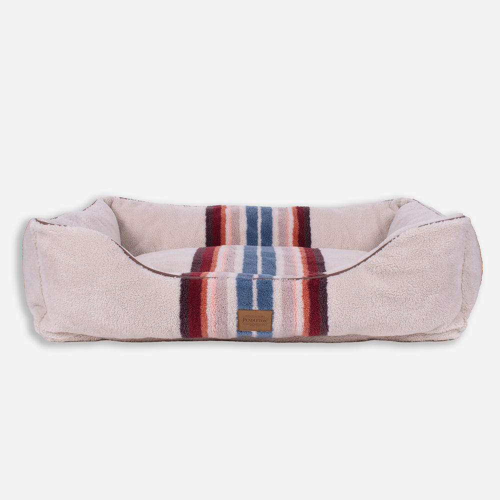 Serape Kuddler Dog Bed - Rosewood