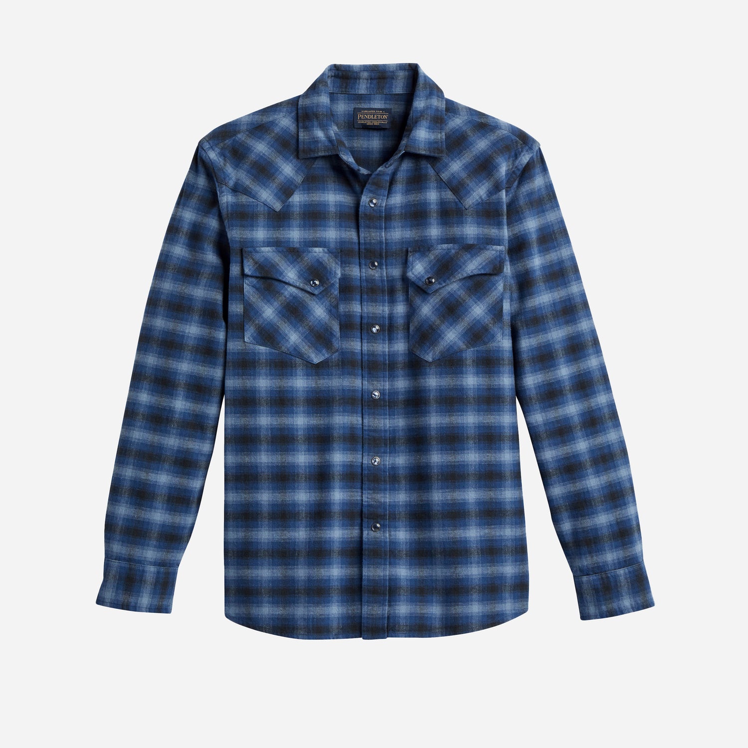 Wyatt Shirt - Charcoal / Denim Blue Plaid