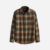 Trail Wool Shirt - Brown / Green Plaid