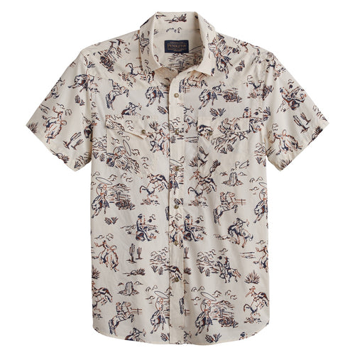 Laramie Short Sleeve Shirt - Ivory Lariat