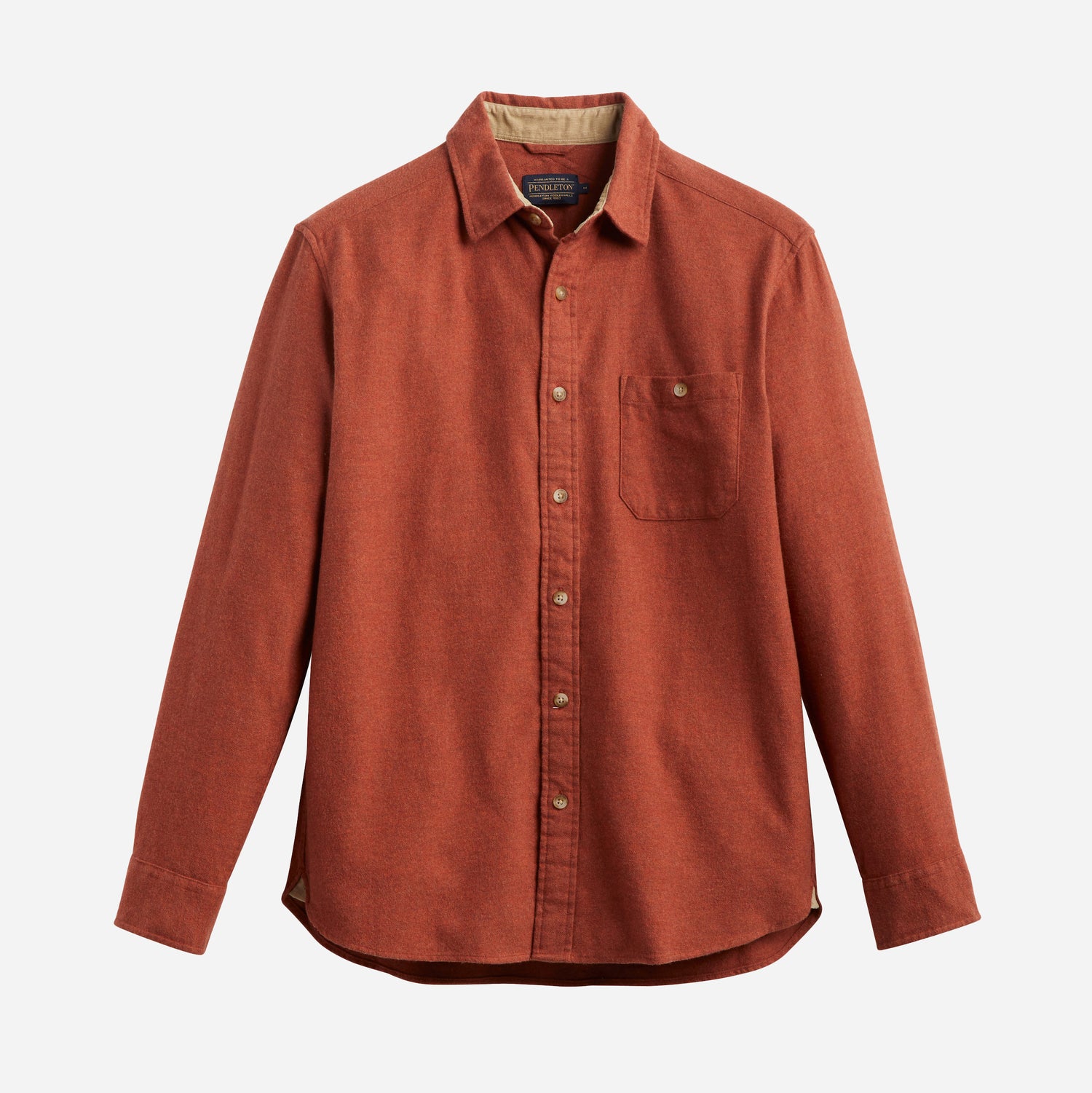 Fremont Flannel Shirt - Rust Heather