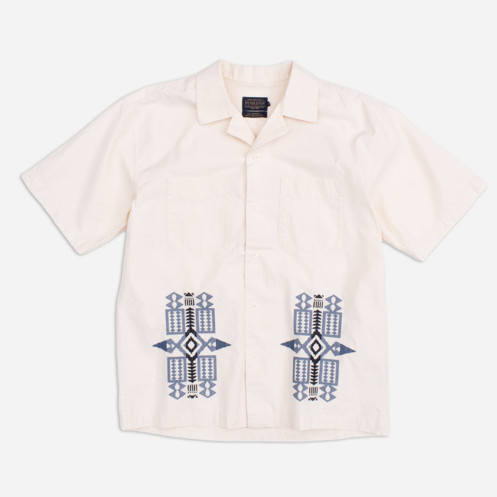 Camp Collar Shirt - Bone/Fire Legend